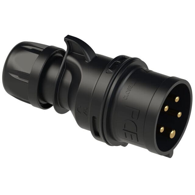 PCE - Pistotulppa SHARK - PT 16A 5nap 400V 6H IP44 musta