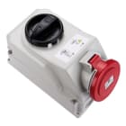 PCE - Pistorasia + kytkin PC Electric - 7525-6 32A 400V 5N 6H IP44 +K