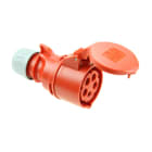 PCE - Jatkopistorasia IP44 SHARK - 225-6 JPR 32A 5nap 400V 6H