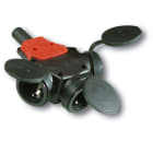 PCE - Jatkopistorasia TAURUS - SUKOJPR 16A 3-OS 250V IP44 KL