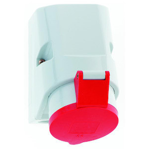 BALS - Seinäpistorasia,pinta JL - 11962 3PNE 32A-6H 400V IP44,QC