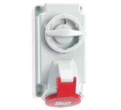 BALS - Seinäpistor.kytkimellä+apukosk - 16870 3PNE 16A 400V IP44