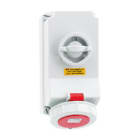 BALS - Seinäpistor.kytkimellä+apukosk - 16262 3PNE 32A-6H 400V IP67+1S