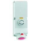 BALS - Seinäpistorasia,kytkimellä - 160037 3PNE 125A 400V IP67