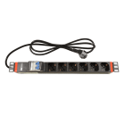 FINNSAT - Jatkopistorasia - Virranjakopaneeli 6-os 19" 1RU