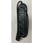 REIMAX ELECTRONICS - Jatkojohto 1-vaihe - 5-OS. H05VV-F 3G1,5 musta 1,5m