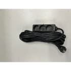 REIMAX ELECTRONICS - Jatkojohto 1-vaihe - 3-OS. H05VV-F 3G1,5 musta 10 m