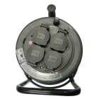 REIMAX ELECTRONICS - Kaapelikela muovii 4xschuko - H05RR-F(VSKB)3x1,5S 25m IP44