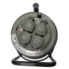 REIMAX ELECTRONICS - Kaapelikela muovii 4xschuko - H05RR-F(VSKB)3x1,5S 25m IP44