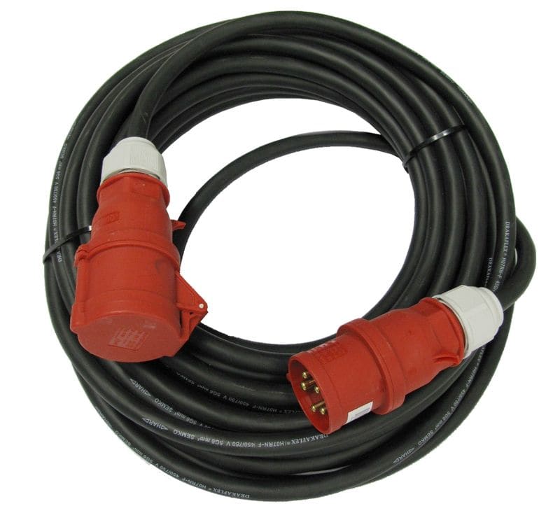 REIMAX ELECTRONICS - Jatkojohto 3-V 32A vaihevaiht. - H07RN-F(VSB)5x6S 20m IP44
