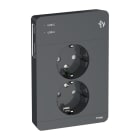 SCHNEIDER ELECTRIC - Pistorasia + USB Exxact - 2-PR + 2x USB lat. A+C 3A ant