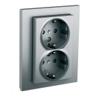 ELKO - Pistorasia ELKO Plus - 2S/16A/IP20 UPJ/R ALU