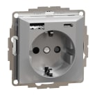 ELKO - Pistorasia ELKO Plus - 1PR + 2xUSB A+C 3A ALU