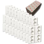 ELKO - Pistorasia ELKO RS16(50kpl erissä) - 2S/16A/250V/IP21 UPJ val