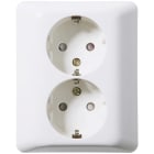 ELKO - Pistorasia ELKO RS Nordic - 2S/16A/250V/IP21 UPJ/R VAL