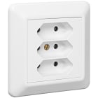 ELKO - Pistorasia - 3E/16A/2,5A/250V/IP20 UPR VAL