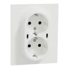 ELKO - Pistorasia + USB ELKO One - 2-PR PL IP20+2xUSB-C 25W PD VA