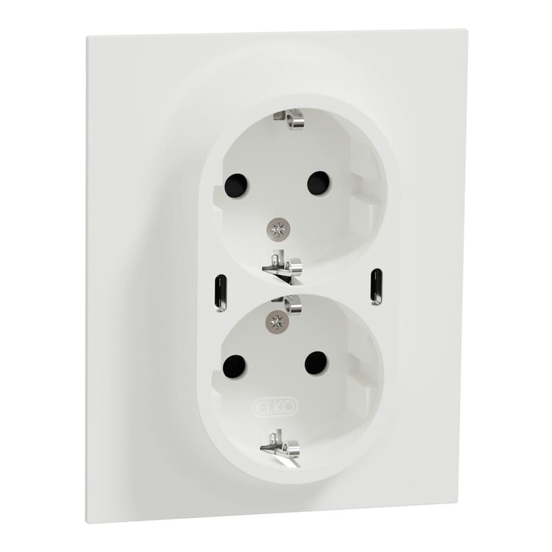 ELKO - Pistorasia + USB - 2-PR PL+2xUSB-C 25W PD VA DIY