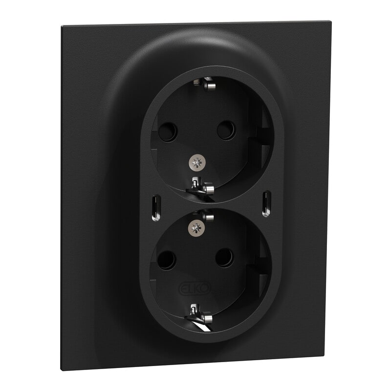 ELKO - Pistorasia + USB - 2-PR PL+2xUSB-C 25W PD MU DIY