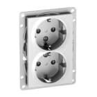 ELKO - Pistorasia ELKO Plus - 2S/16A/IP20 UKR ALU