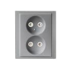 ABB - Pistorasia Impressivo - 2N/16A/IP21 UPJ HL alu