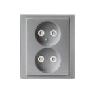ABB - Pistorasia Impressivo - 2N/16A/IP21 UPJ HL alu