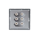 ABB - Pistorasia Impressivo - 3E/2,5A/IP21 UKJ 2X alu