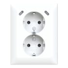 ABB SMART BUILDINGS - Pistorasia + USB - 2S/16A/IP21 UKJ 0X USB C+C VAL