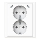 ABB SMART BUILDINGS - Pistorasia + USB Impressivo - 2S/16A/IP21 UKJ 0X USB C+C VAL