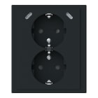 ABB SMART BUILDINGS - Pistorasia + USB Impressivo - 2S/16A/IP21 UKJ 0X USBC+C mMUS