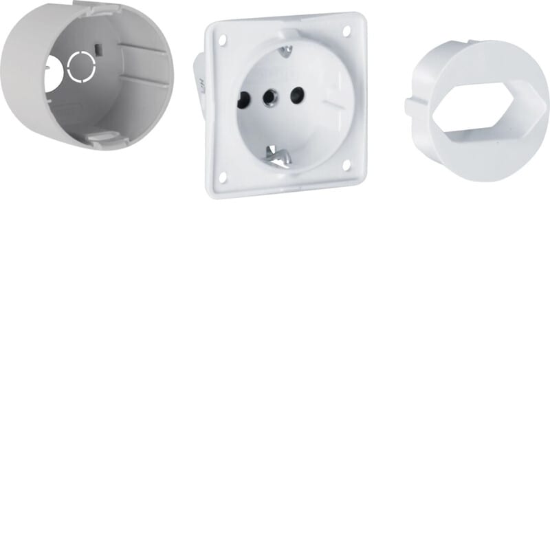 HAGER - Pistorasia Volta - VZ00HD PR+EURO-adapteri