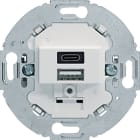 HAGER - Pistorasia - USB A+C/3A/230V UR VAL