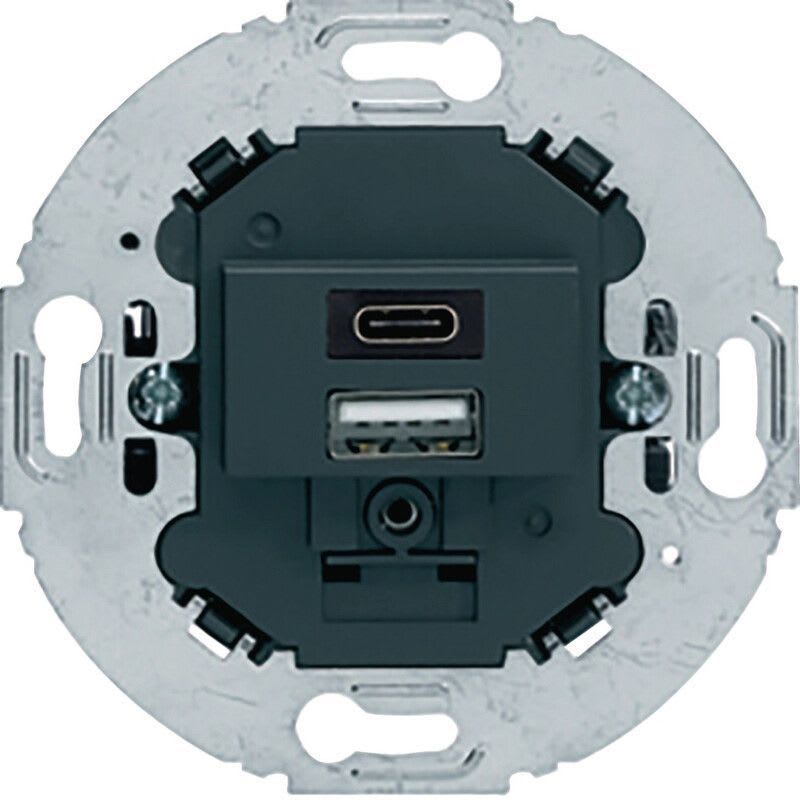 HAGER - Pistorasia - USB A+C/3A/230V UR ANT