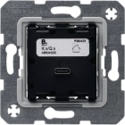 HAGER - Pistorasia - 1USB/3.25A/230V 65W UR Kx/Qx