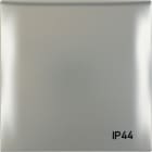 HAGER - Peitelevy Integro Flow - 1-os. IP44 kannella kromi