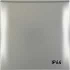 HAGER - Peitelevy Integro Flow - 1-os. IP44 kannella kromi