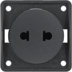 HAGER - Pistorasia Integro Flow - 2N/10A/250VAC EURO-US UR ant