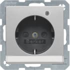 HAGER - Pistorasia Q.1 - 1S/16A UKR MI/LED alu