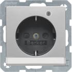 HAGER - Pistorasia Q.1 - 1S/16A UKR MI/LED alu