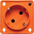 HAGER - Pistorasia Integro Flow - 1S/16A/250V mv 2mm SNAP-IN ORA
