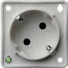 HAGER - Pistorasia Integro Flow - 1S/16A/250V mv 2mm SNAP-IN HAR