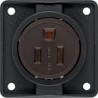 HAGER - Pistorasia Integro Flow - 15A/125V NEMA5-15R US/CAN RUS