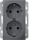 HAGER - Pistorasia S.1 - 2S/16A/IP20 2X UKJ alu