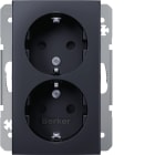 HAGER - Pistorasia S.1 - 2S/16A/IP20 2X 1.5KR UKJ ant