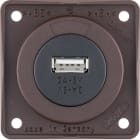 HAGER - Pistorasia Integro Flow - 1USB/3A/12VDC UR rus