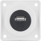 HAGER - Pistorasia Integro Flow - 1USB/3A/12VDC UR val