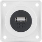 HAGER - Pistorasia Integro Flow - 1USB/3A/12VDC UR val