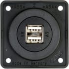 HAGER - Pistorasia Integro Flow - 2USB/2.5A/12VDC UR ant