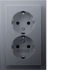 HAGER - Pistorasia Q.3 - 2S/16A/IP20 UPJ ALU