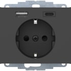 HAGER - Pistorasia K.1 - 1S/16A/IP20 USB A+C UKJ ANT